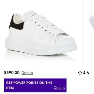 Alexander McQueen White/Black Sneaker Box — Branded Labels with receipt